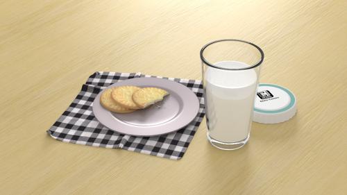 Milk and biscuits preview image